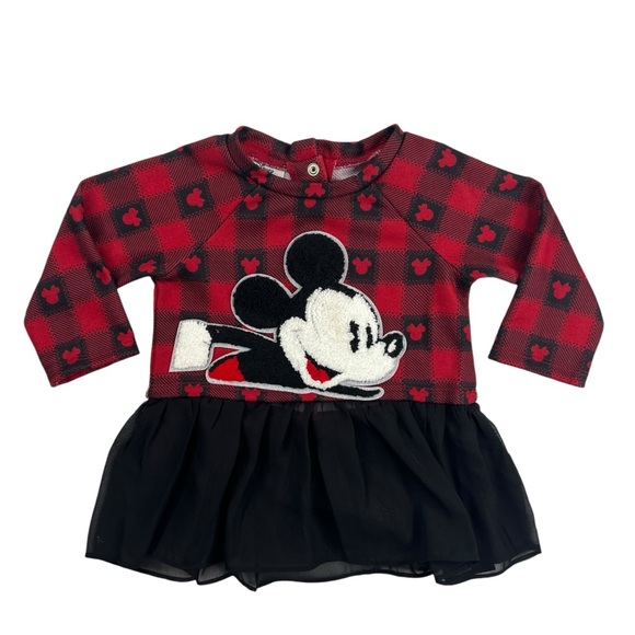 Pippa & Julie Mickey Mouse Top & Faux-Leather Leggings Set Size 24M - Picture 2 of 11